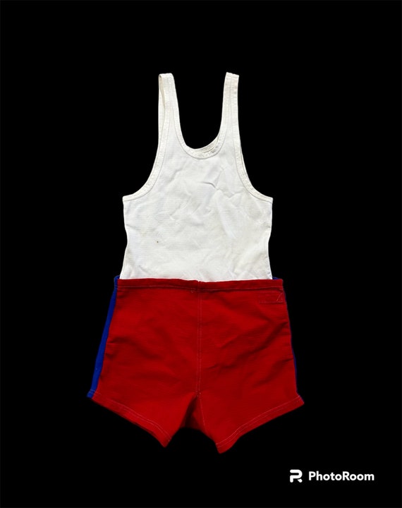 Vintage Mens Swimsuit 2 Piece Sand Knit USA Trunks