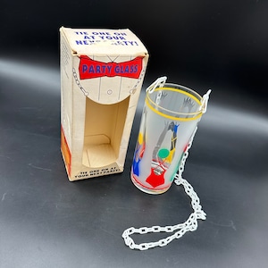 Vintage Party Glass Manos libres Cadena para beber Regalo kitsch Cócteles junto a la piscina