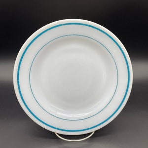 Vintage Plate Restaurant Ware Milk Glass Anchor Hocking Tableware USA