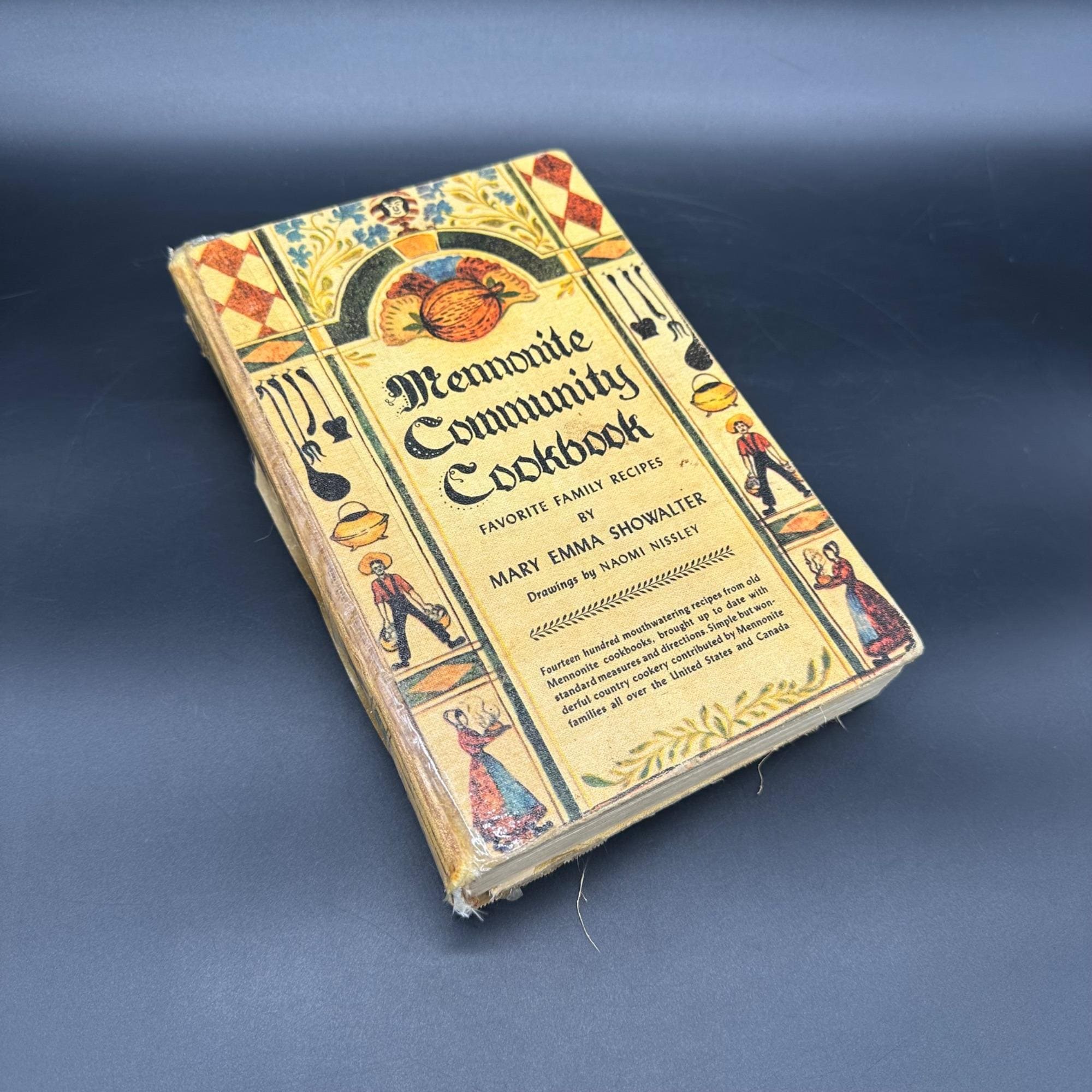 Vintage 1950 Mennonite Community Cookbook Mary Emma 1st Edition 2nd Print AS IS