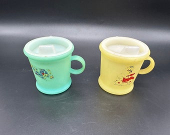 2 Vintage Playtex Sippy Cups Baby 1990s