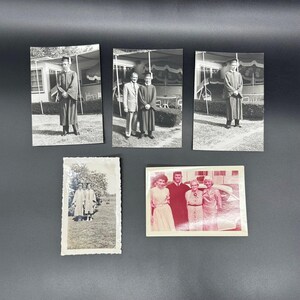 Mid Century Graduation Photos Lot Of 5 Vintage Photography Black and White Sepia
