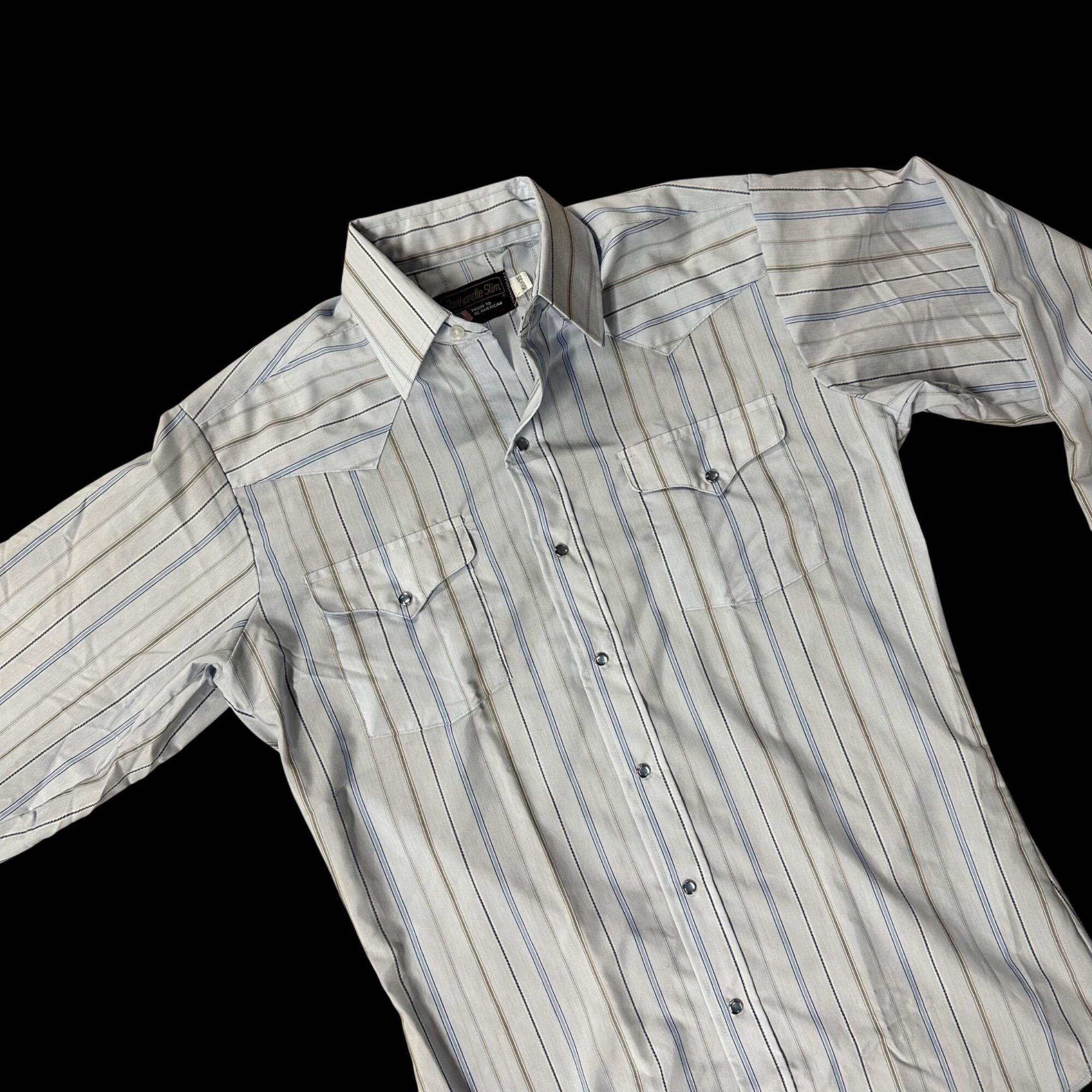 Chemise Western Vintage Panhandle Slim – Années 90, Imprimé Aztèque, Homme Taille L