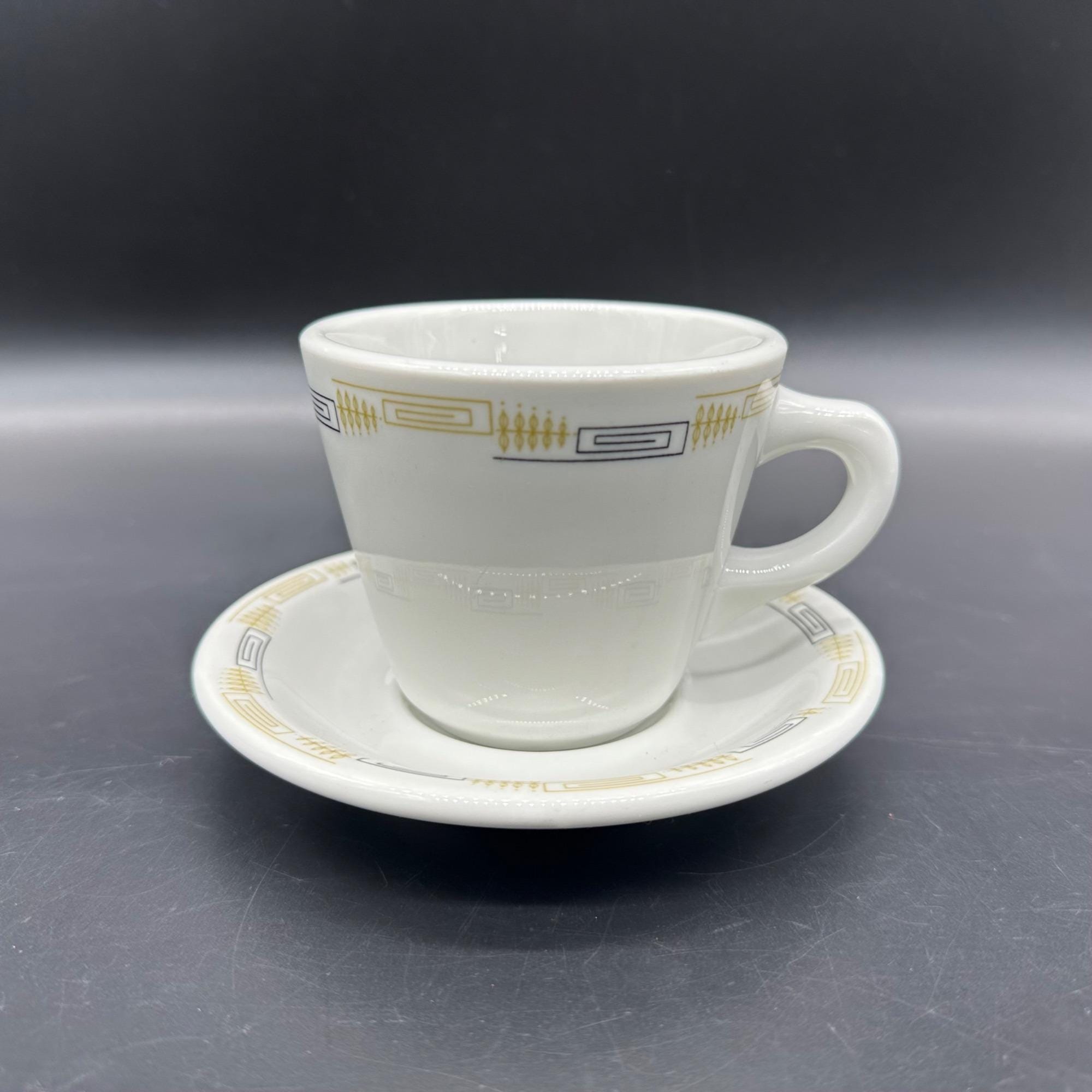 ゴーゴーカレーマン）Radiall vintage66 5year W32 Vintage Shenango China Coffee Cup Saucer Geometric