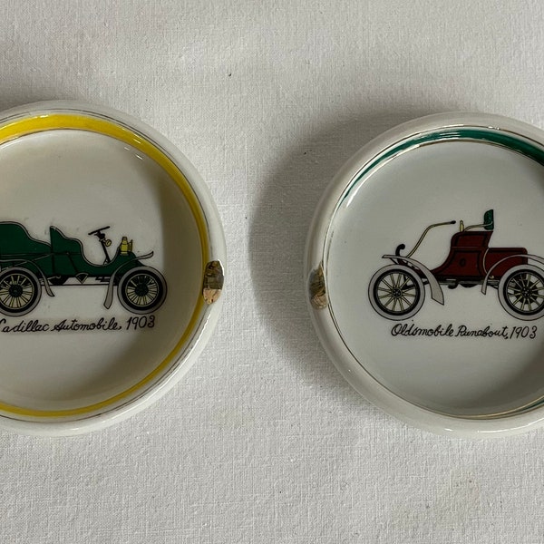Antique Cars Ashtray Etsy