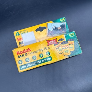 Kodak Max Versatility Plus 800 Film 4 Rolls 35mm Color Print Film Expired 2006