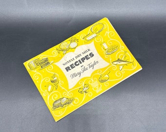 Livre de cuisine vintage livret promotionnel lait pour animaux de compagnie des années 1950 publicité recettes rétro cuisine