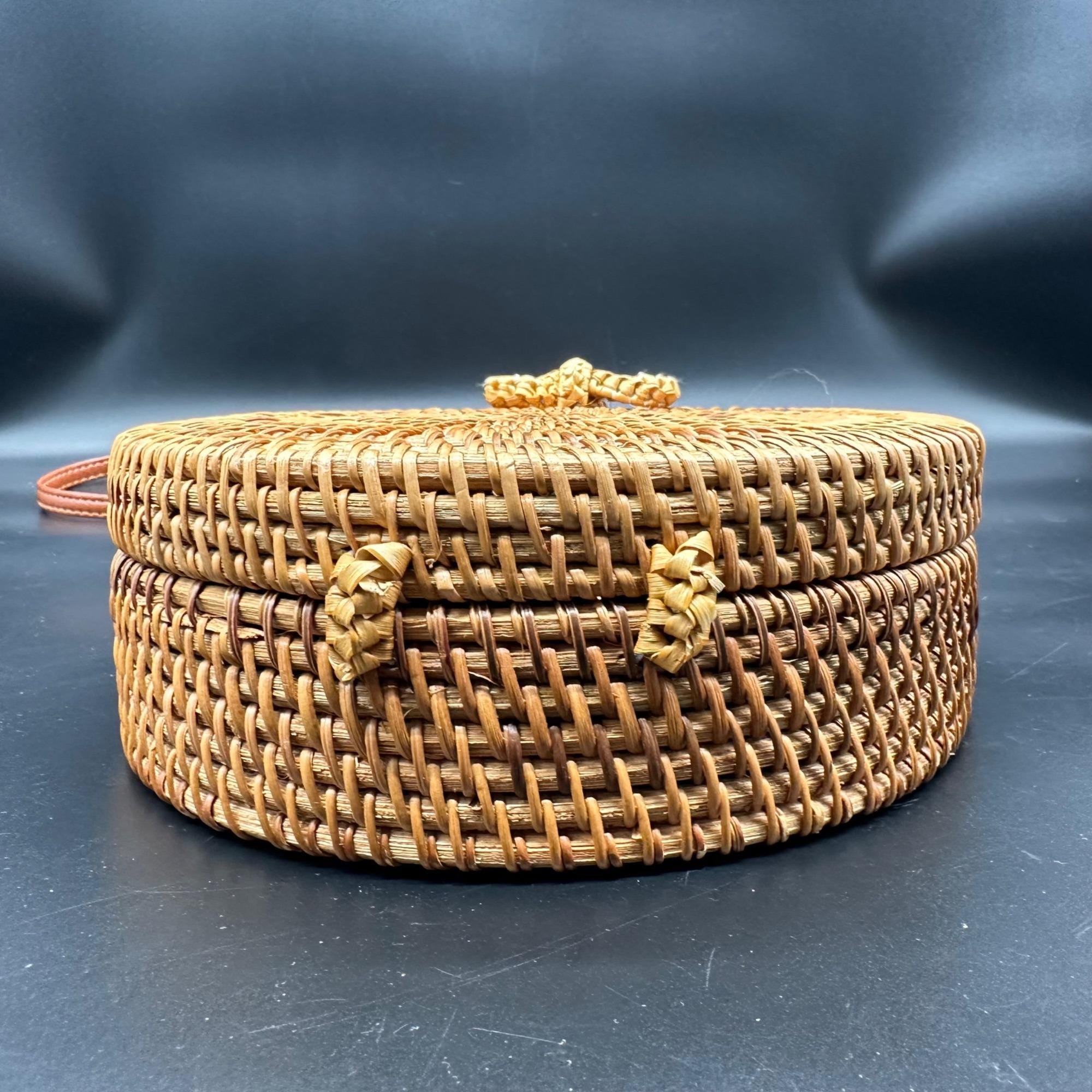 Woven rattan canteen bag new arrivals