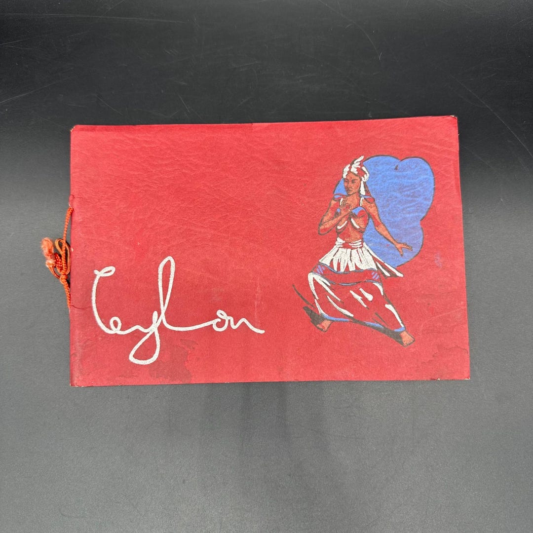 Vintage Ceylon Booklet Sri Lanka Native People Tribes Red String Book ...