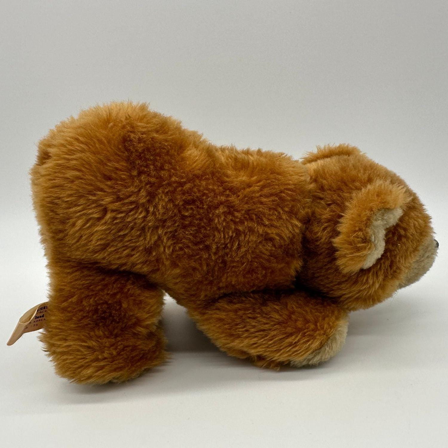 Vintage Brown Bear Stuffed Animal Plush 1970s Teddy California Stuffed ...