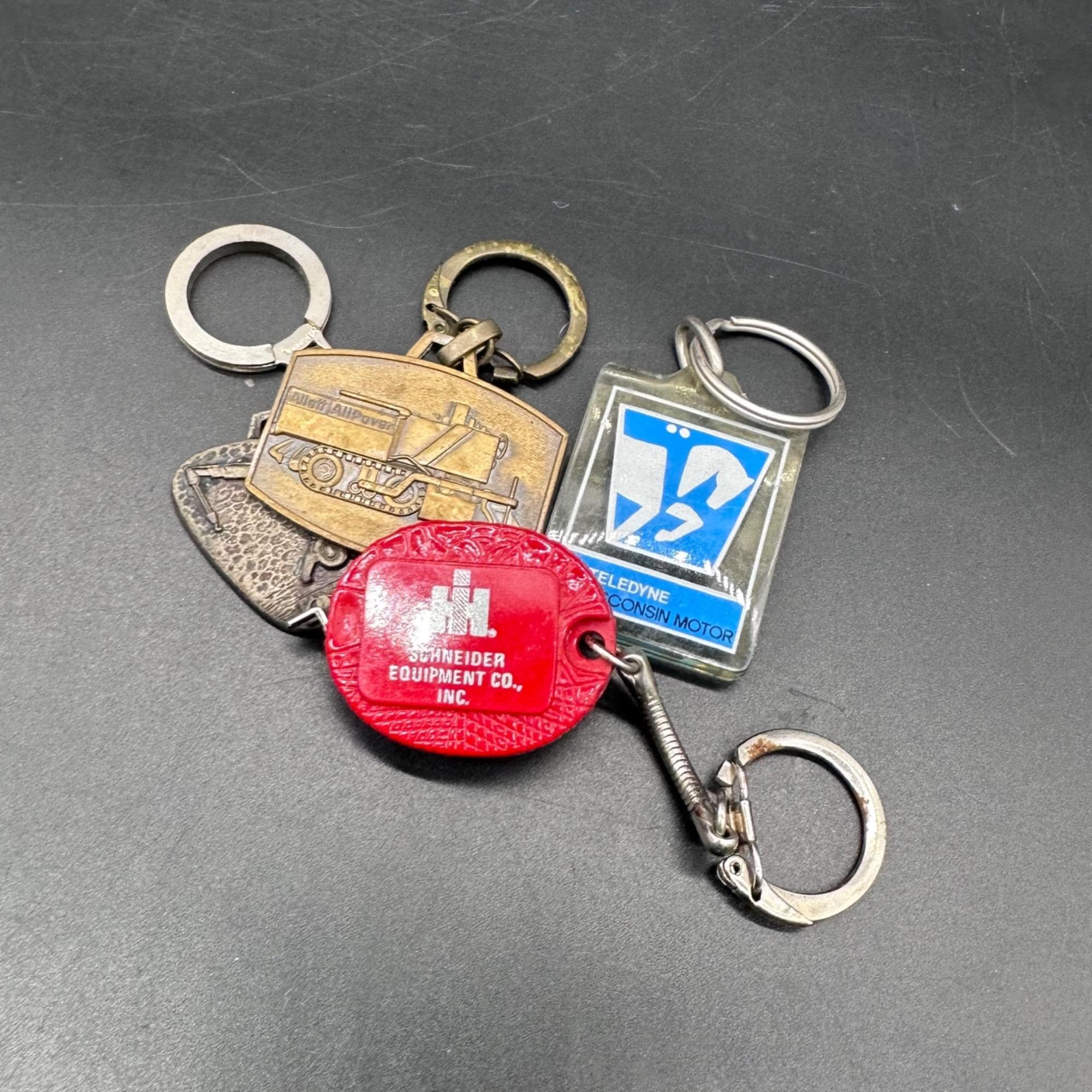 Vintage Industrial Construction Equipment Keychains Teledyne