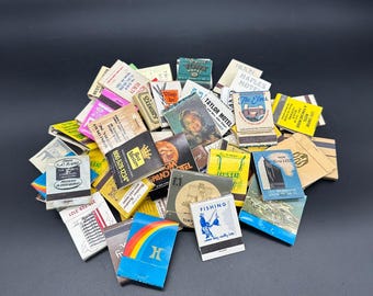 Cajas de cerillas antiguas, cubiertas, cerillas, hoteles, publicidad, lotes de los años 1960 a 1990