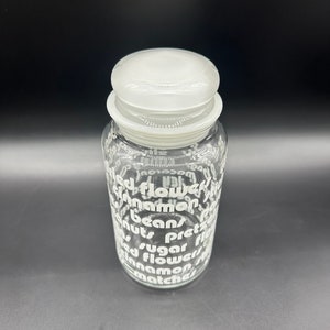Vintage Jar Canister Storage Container MOD Office Kitchen Crafts