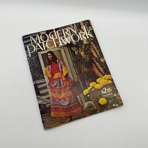 Vintage Quilt Pattern Magazine Modern Patchwork 1970 Fiber Art