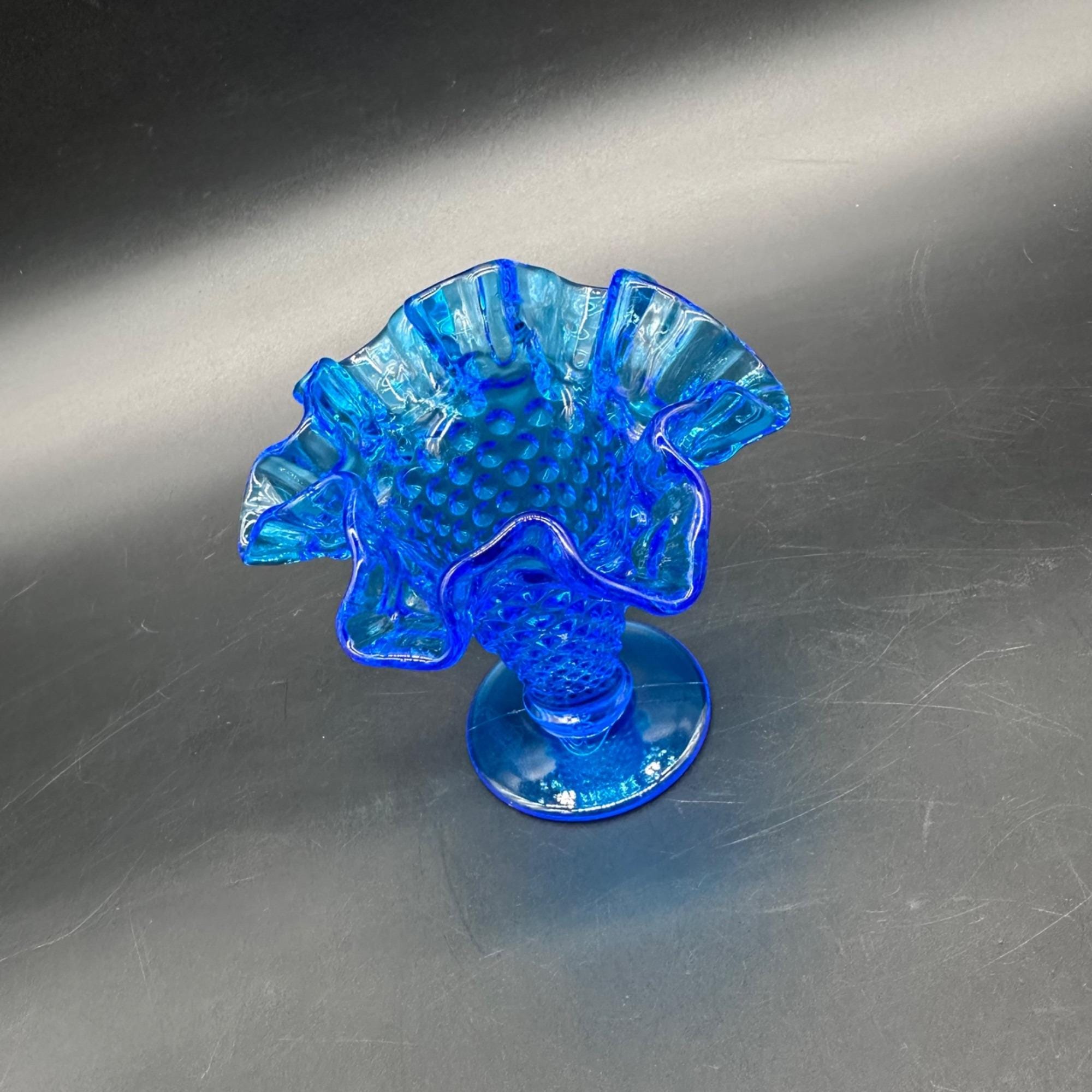 Vintage fenton blue vase - Etsy 日本