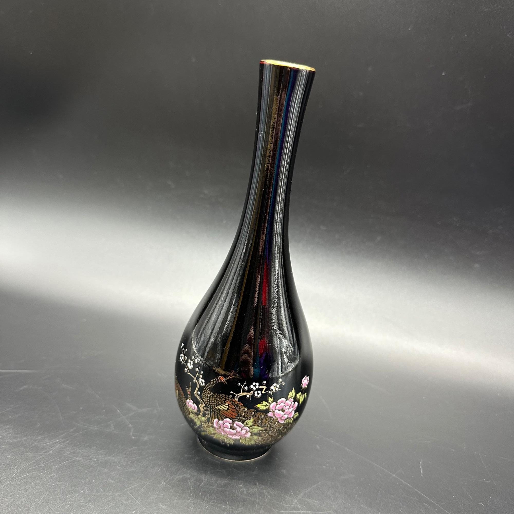 Ceramic Asian Bird Japan Vase - Etsy