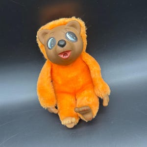 Vintage Japanese Rubber Face Teddy Bear With Secret Pocket 11