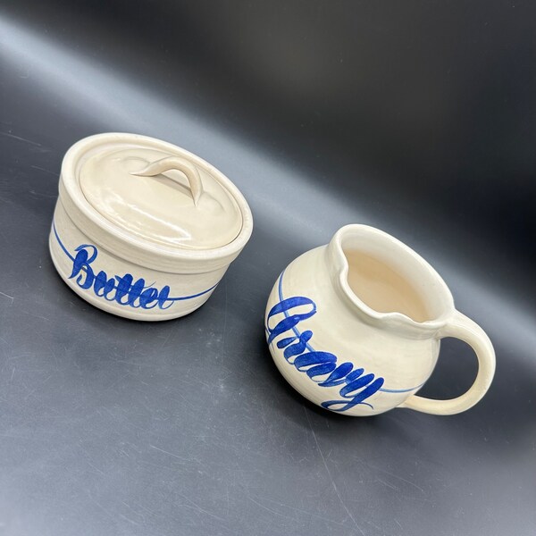 Pottery Gravy Boat Etsy