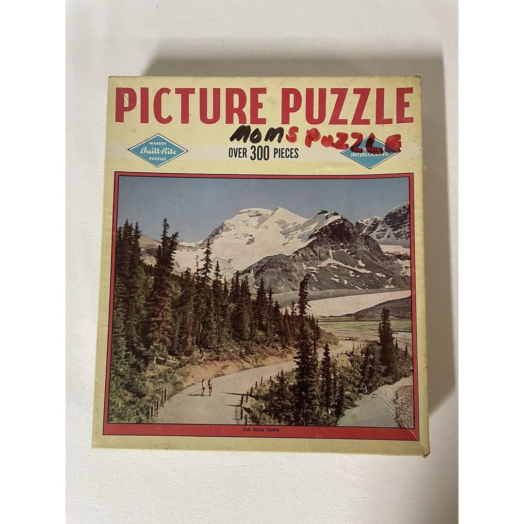 Vintage Warren Built Rite Jigsaw Puzzle Far From Town Over 300 Pieces ...