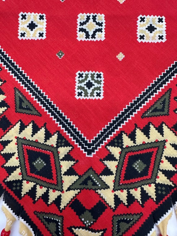 Vintage Bandanna Neckerchief Western Tribal Handm… - image 4