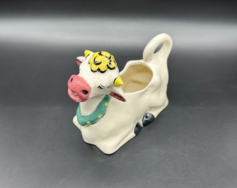 Vintage Cow Creamer Kitschy Anthropomorphic Ceramic Farmhouse