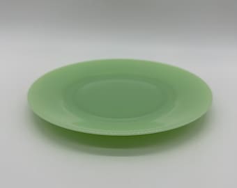 Jadeite Green Plate 8 Inch Salad Dish Glass Restaurant Ware