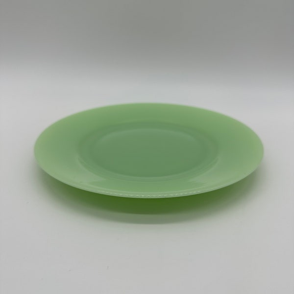 Jadeite Green Plate 8 Inch Salad Dish Glass Restaurant Ware