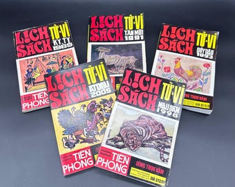 Vintage kriegerische Almanache Lot von 5 1989 bis 2005 Editionen Retro Pop Kultur
