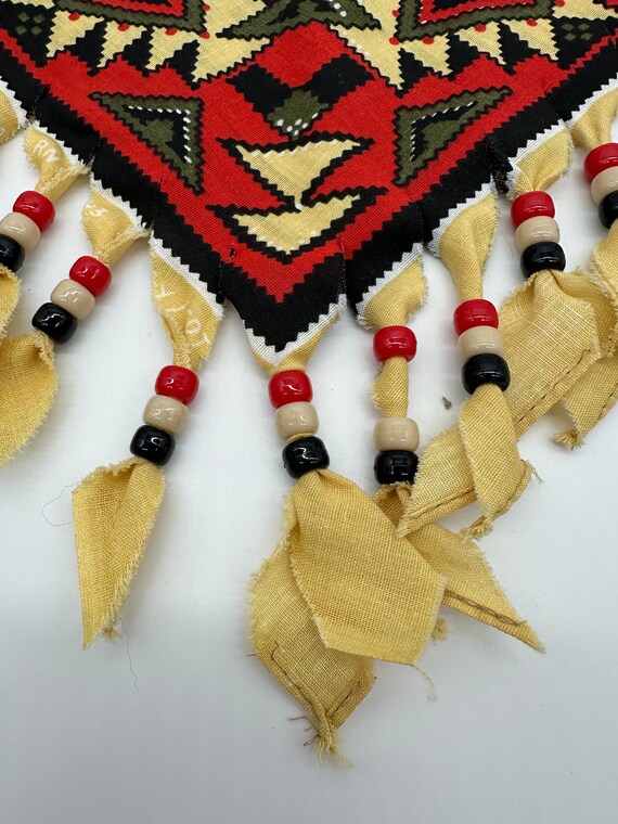 Vintage Bandanna Neckerchief Western Tribal Handm… - image 5