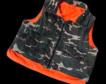 Gilet De Pêche Vintage Western Trails - Toile Marron - Taille L - Pochettes Multiples - Snap Boutons