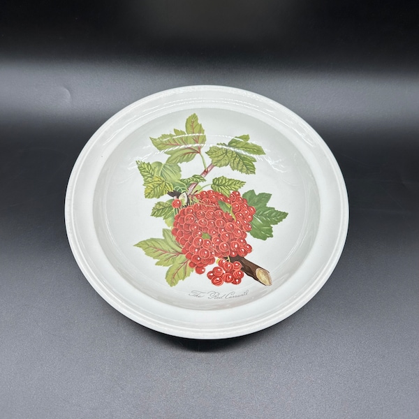 Vintage Portmeirion Platte Pomona Rote Johannisbeere England 8,5 Zoll Salat Teller Keramik