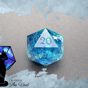 2 OR 4 Spindown / Life Counter D20 Set | Poseidon&#39;s Offering | Greek Mythos Collection