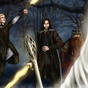 Tolkien Art Print: Mithrandir Returns