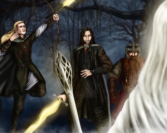 Tolkien Art Print: Mithrandir Returns