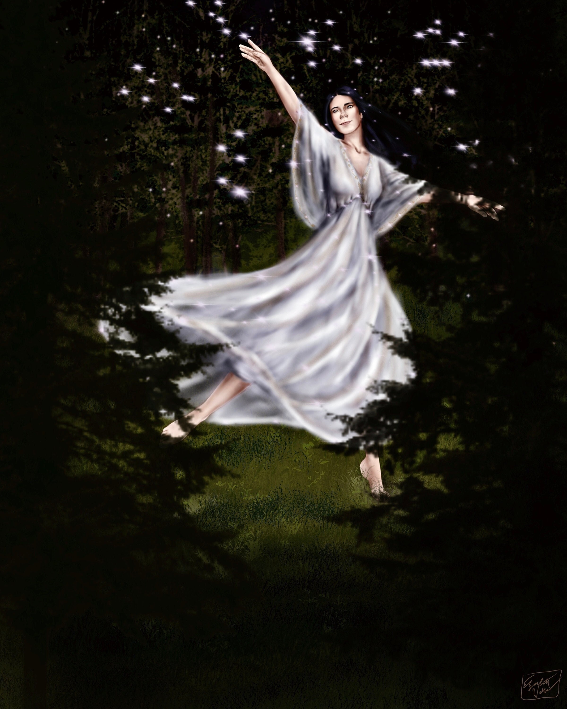 Tolkien Art Print: Luthien Tinuviel