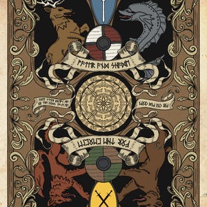 Cartas de juego medievales LARP Weekend Warrior Experience