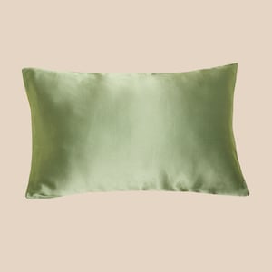 Muraki 100% pure 22 Momme moerbeizijde kussensloop voor haar en huid - zachte queensize kussensloop met envelopsluiting - saliegroen