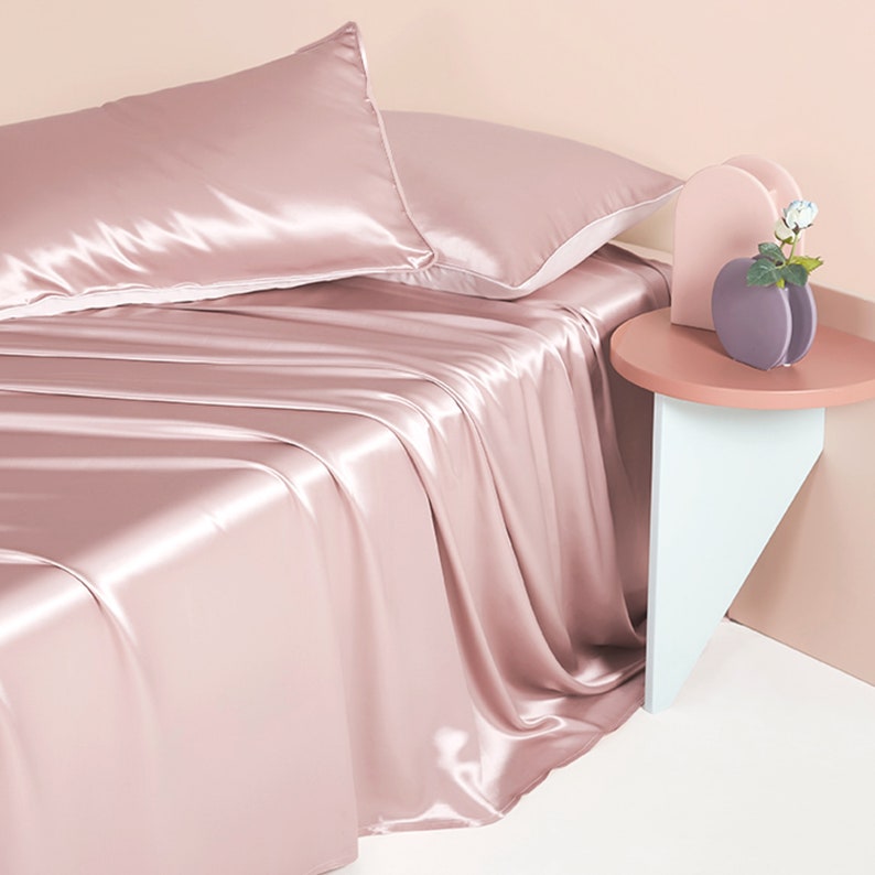 MurakiHome Mulberry Silk Bed Sheet - Thumbnail 4