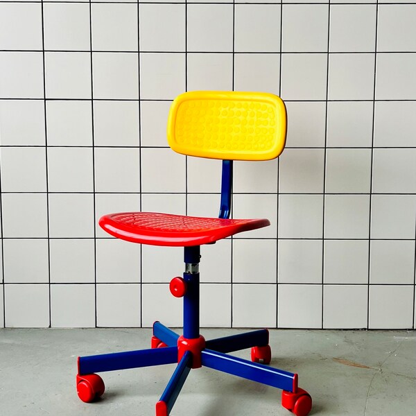 Retro Memphis Style Ikea Office Chair By Knut And Marianne Hagberg