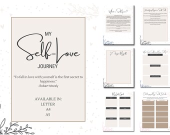 Self Love Journal| Digital Journal| Self Love Planner| Digital Mental Health Planner| Digital Self Love Journal| Self Love| Affirmations