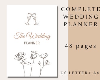 Complete Wedding Planner | Printable Wedding Planner | Digital Wedding Planner | Wedding Planner PDF | Wedding Planner Download |