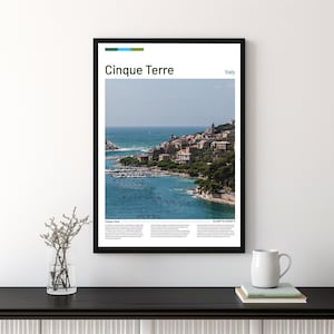 Cinque Terre Travel Wall Print, Digital Print, Travel Prints, Gift for him, Gift for her, Unique Travel Prints