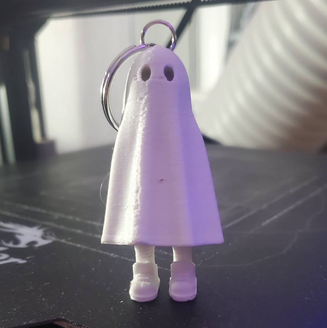 Ghost Keychain Standing Ghost Halloween Keychain Ghost Etsy Canada