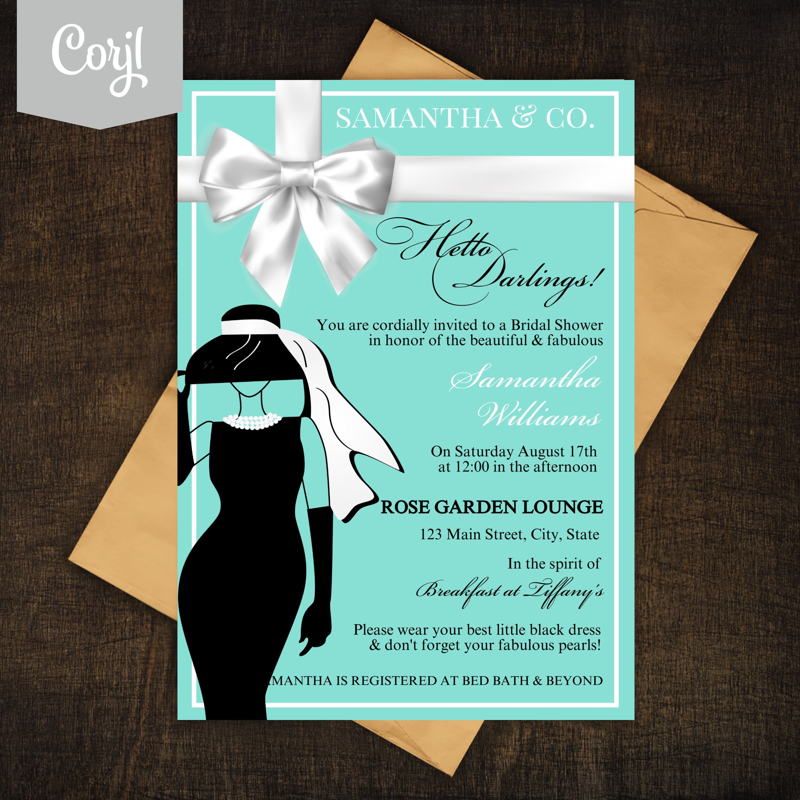 Breakfast at Tiffanys Bridal Shower