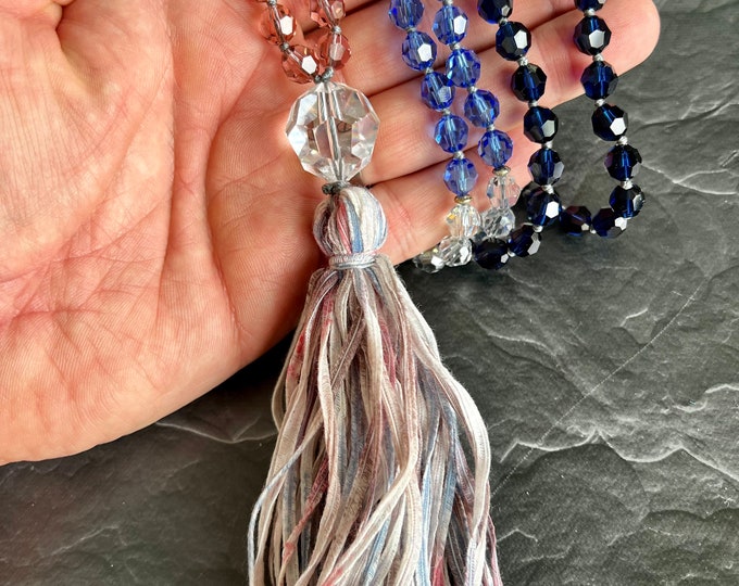 The Mala of Creative Expression - Swarovski Crystal and Sterling Silver