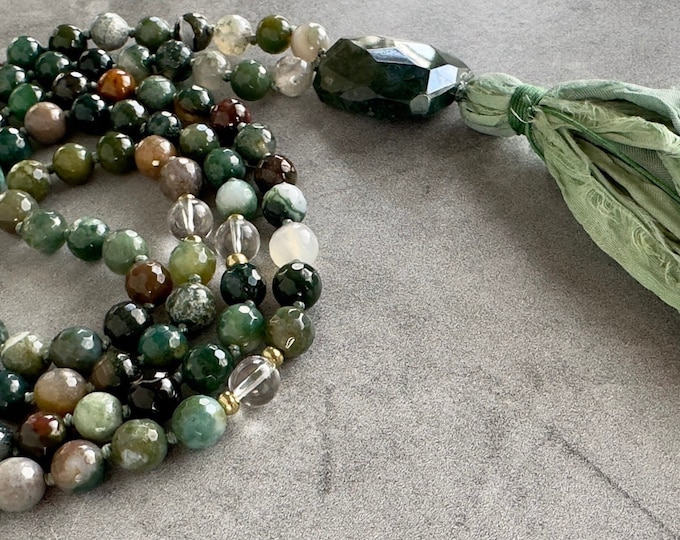 The Mala of Releasing Old Emotions - Indian Agate
