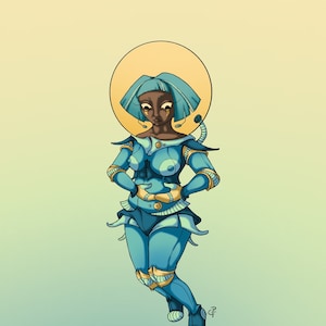Postal Cosmonauta / Astronauta / Chica Espacial