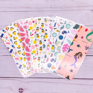 Summer Laminated Bookmarks: Fruit, Mermaid, Vacation Reading