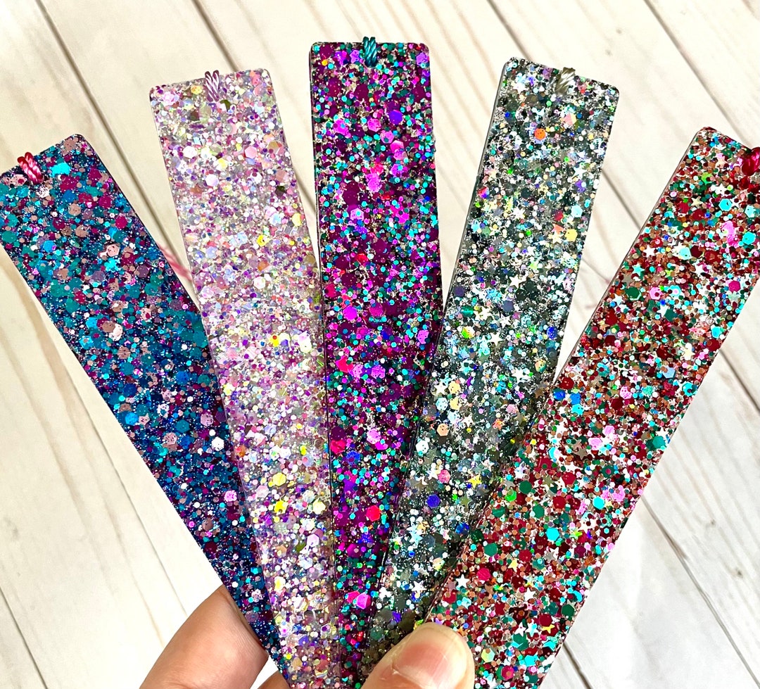 Sparkly Holographic Glitter Resin Bookmark - Etsy