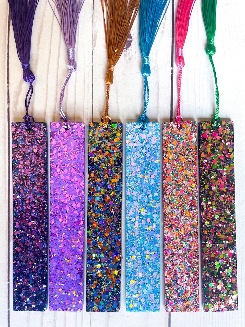 Sparkly Multi Color Shift Glitter Resin Bookmark: Gifts for Readers - Etsy